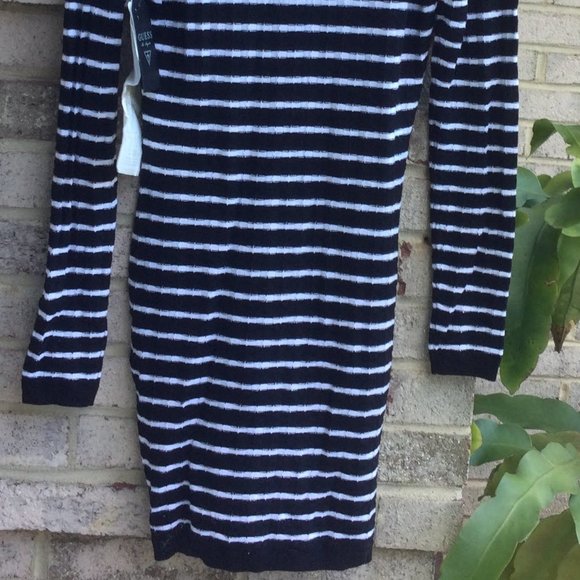 Guess Cowl Neck Stripe Sweater Dress - Picture 4 of 4